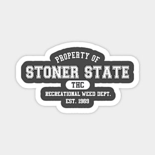 Stoner State Recreational Weed THC Funny Magnet