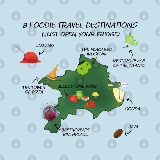 Travel map for foodies by shackledlettuce