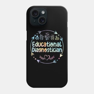 Educational Diagnostician cute floral watercolor Phone Case