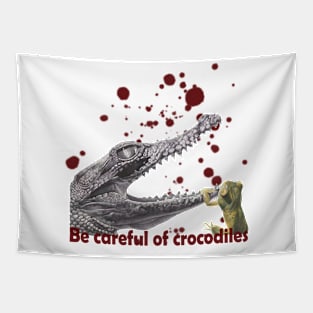 watch out for crocodiles Tapestry