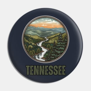 Tennessee State USA Pin