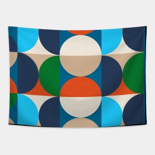 Abstract Seasonal Circles Tapestry