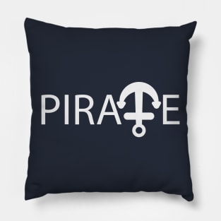 Pirate one word artistic design Pillow