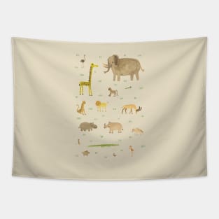 African Animals Tapestry