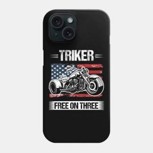 US Flag Trike Trikers Design Motorcycle Trikes Gift for Triker Phone Case