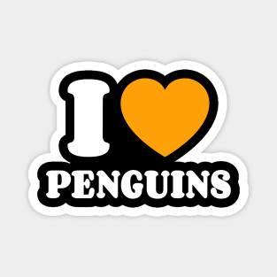 I Love Penguins Magnet