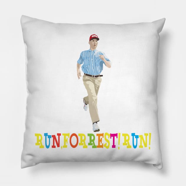 Forrest gump Pillow by SurpriseART