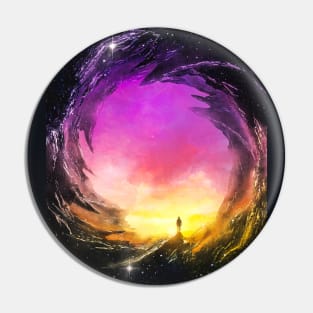 Digital art scape Pin