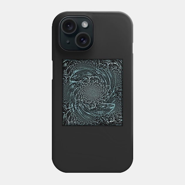 Hypnosis. Blue Emanation Phone Case by SpieklyArt