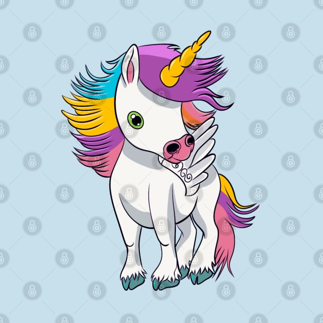 Rainbow Carousel Unicorn by Ms. MillieLeeHarper