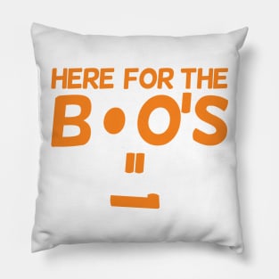 Here for the Boo's Halloween T Shirt Pillow