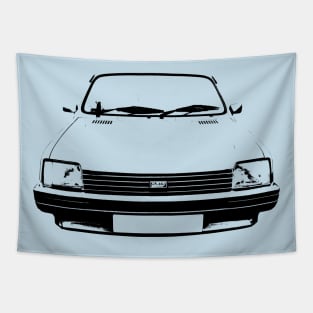 Austin Metro 1980s classic car monoblock black Tapestry