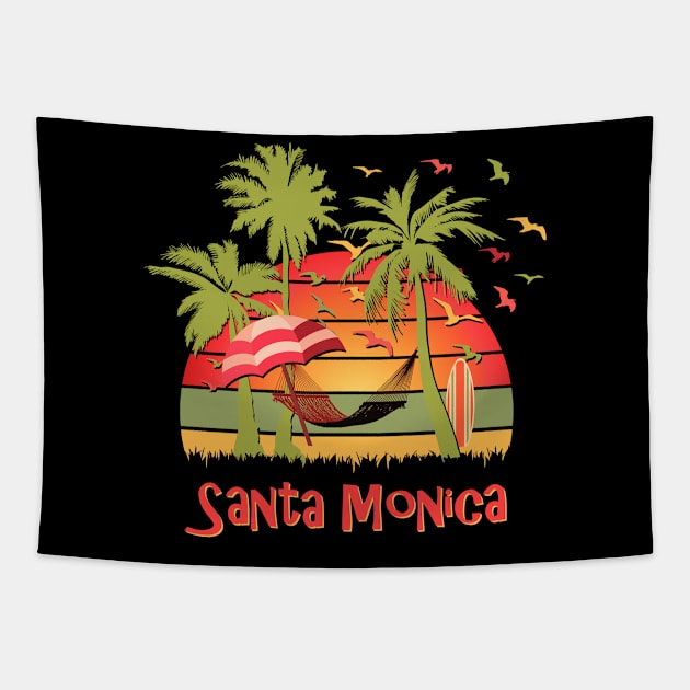 Santa Monica Tapestry by Nerd_art