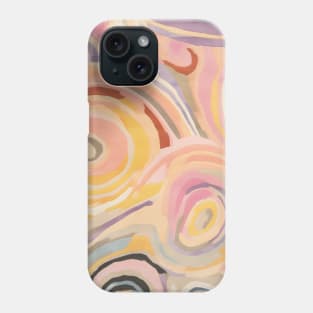 Soft Mid Century Swirl Abstract Phone Case