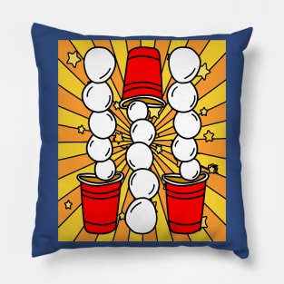 Party Drinking Game Beerpong Beer Pong Pillow