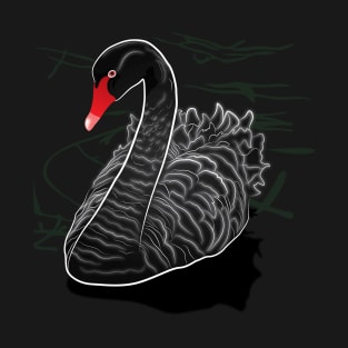 Black swan illustration T-Shirt