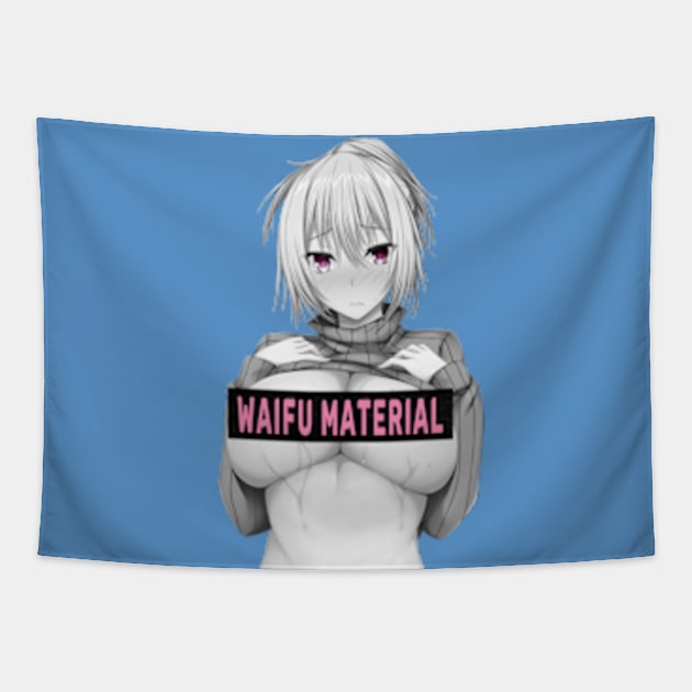 Kanji Waifu Material Sexy anime girl with big boobs - Anime - T-Shirt