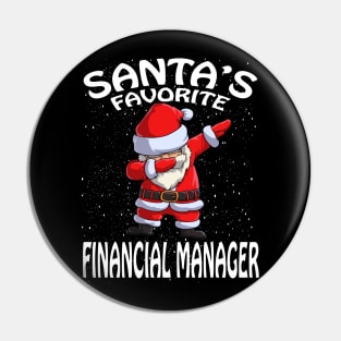 Santas Favorite Financial Manager Christmas Pin