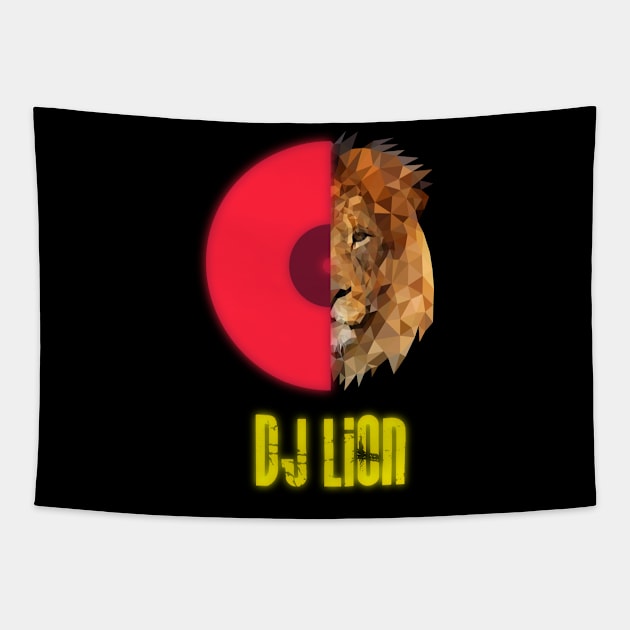 DJ Lion Tapestry by Jackson Lester