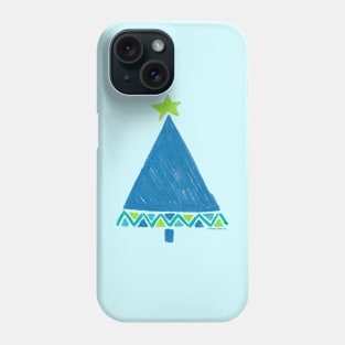 Funky Triangles Christmas trees Phone Case