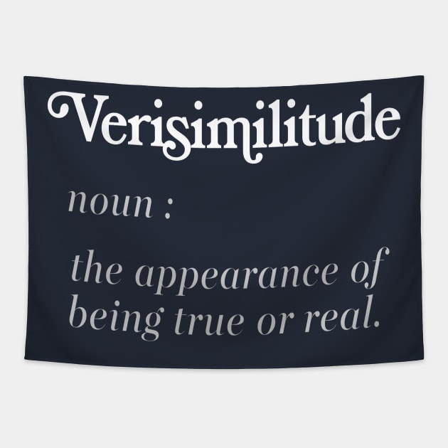 Verisimilitude - Typography Definition Design Tapestry by DankFutura