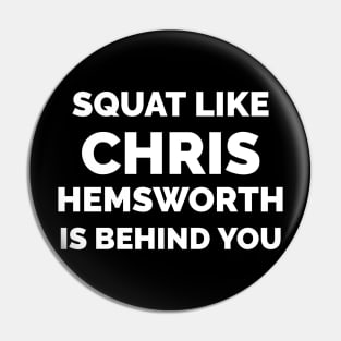 Squat like Chris Hemsworth is behind you Pin