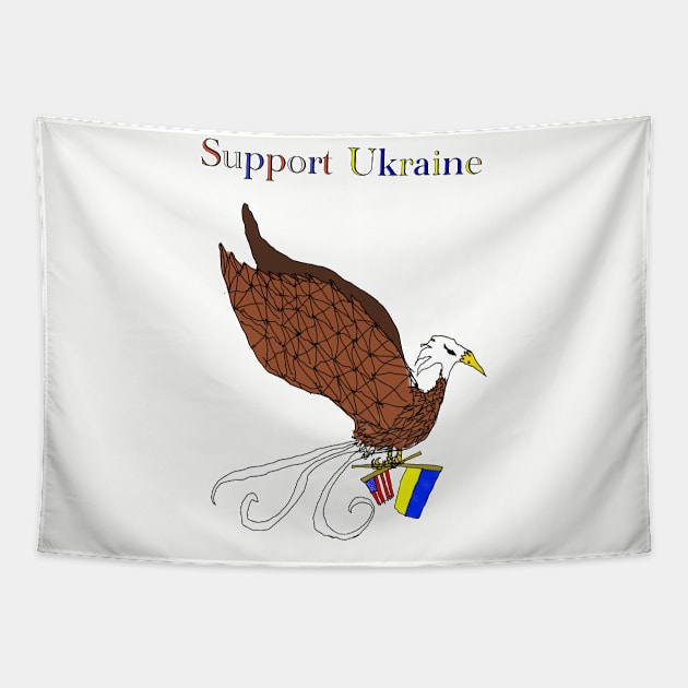 Ukrainian Support Tapestry by Spontaneous Koala