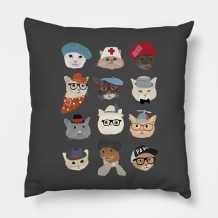 Cats in Hats Pillow