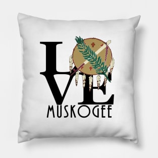 LOVE Muskogee Olahoma Pillow