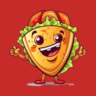 kawaii Taco cehees T-Shirt cute potatofood funny T-Shirt