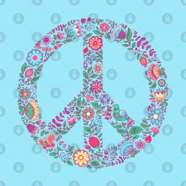 Peace Sign Flowers by machmigo