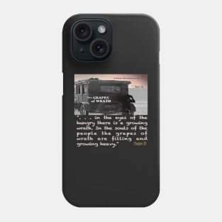 The Grapes of Wrath image and text Phone Case