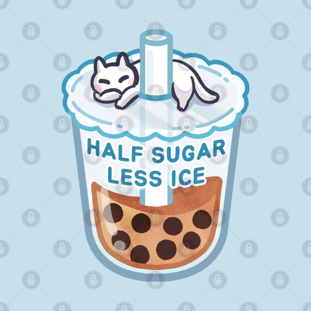 Half sugar less ice boba bubble milk tea ✨ 🍵 by mushopea