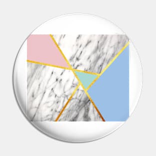 Geometric marble print, color blocking pastels Pin