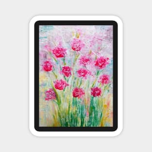 Floral Abstract Artwork 4 Magnet