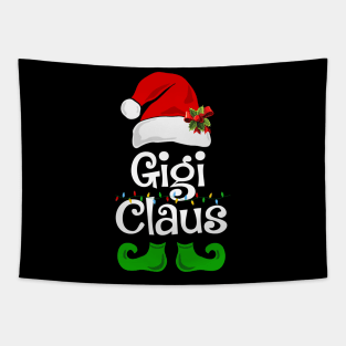 Gigi Claus Santa Funny Christmas Pajama Matching Family Tapestry