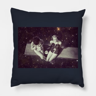 Coffee in Space by MontagealaBira Pillow