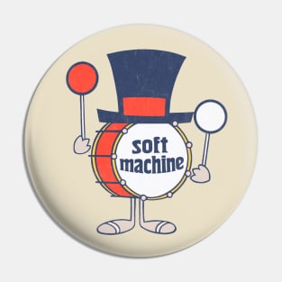 Soft Machine -- Original Fan Artwork Design Pin