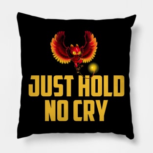 Radio Caca Just Hold No Cry Pillow