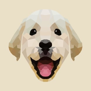 Cute Labrador Retriever Dog Low Poly T-Shirt