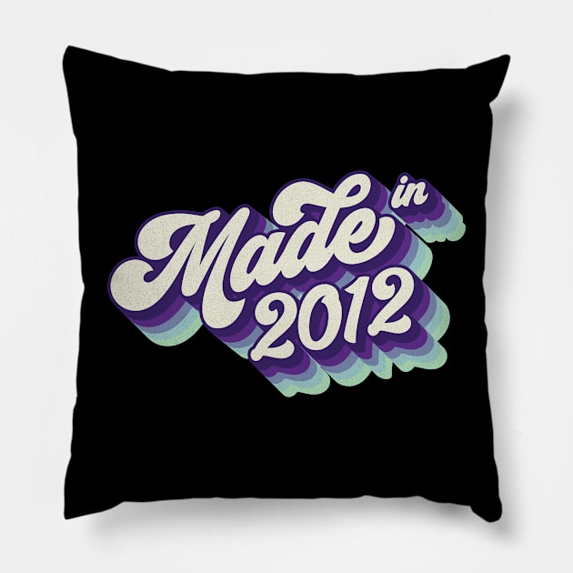 Made in 2012 Pillow by Cre8tiveTees