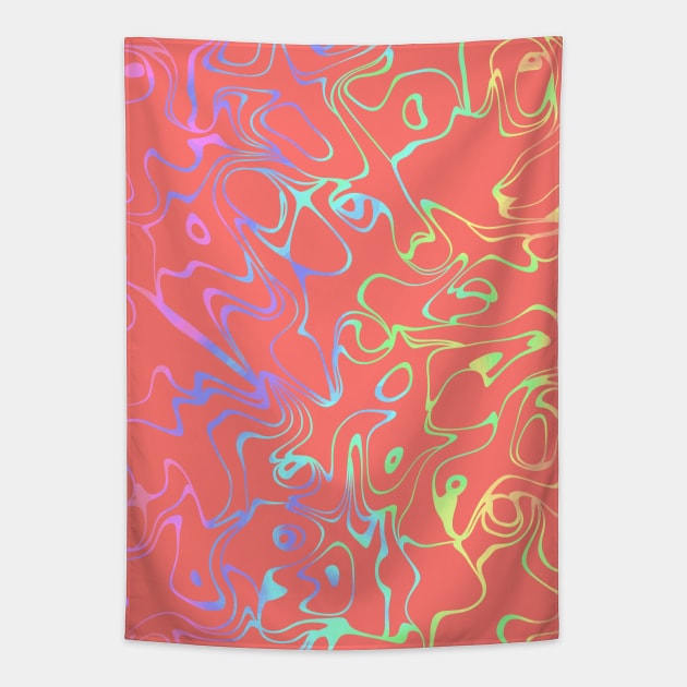 CORAL Abstract Tapestry by SartorisArt1