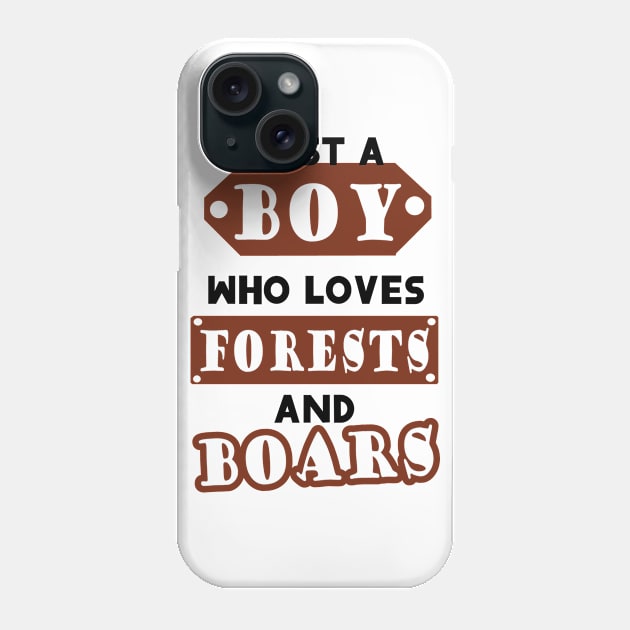 Young men wild boar forest wild boar gift Phone Case by FindYourFavouriteDesign