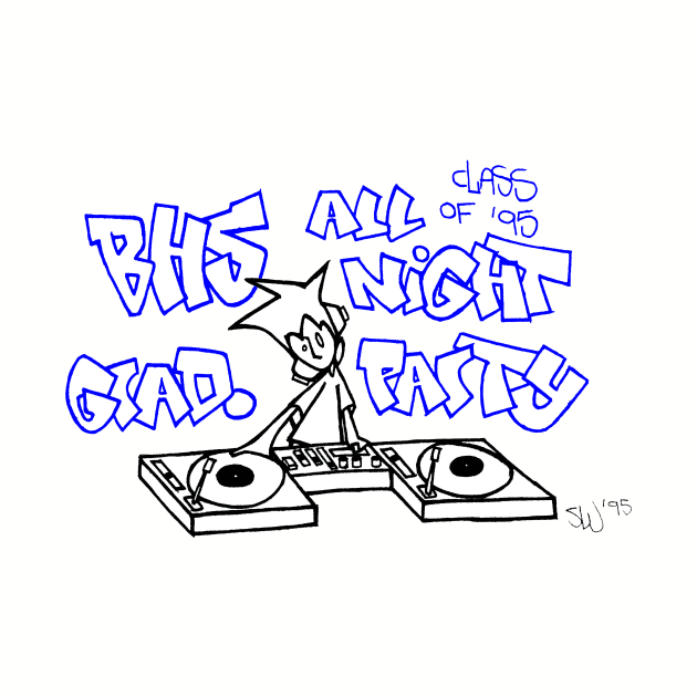 Published BHS 1995 All Night Grad Party Design by havenz