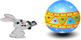 easter bunny with camera and egg Magnet