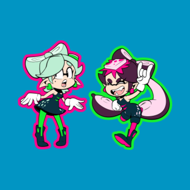 Squid Sisters Callie Marie Squid Sisters Pillow TeePublic