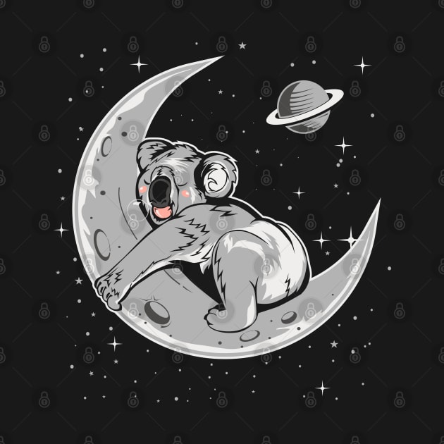 koala sleep moon by Mako Design 