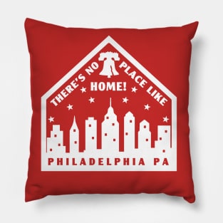 Philadelphia Philly Philly Fan Baseball No Place Like Home Plate Pillow