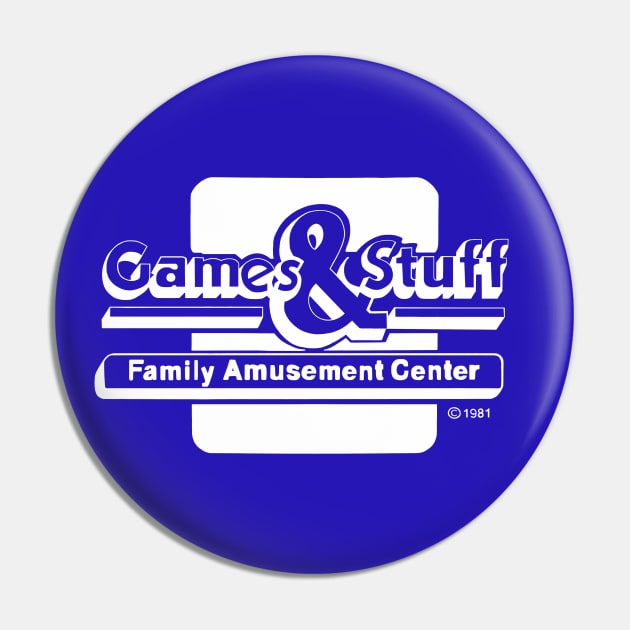 Games and Stuff, An Arcade Center Pin by Chic and Geeks