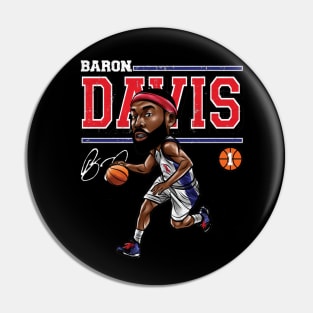 Baron Davis Los Angeles C Cartoon Pin